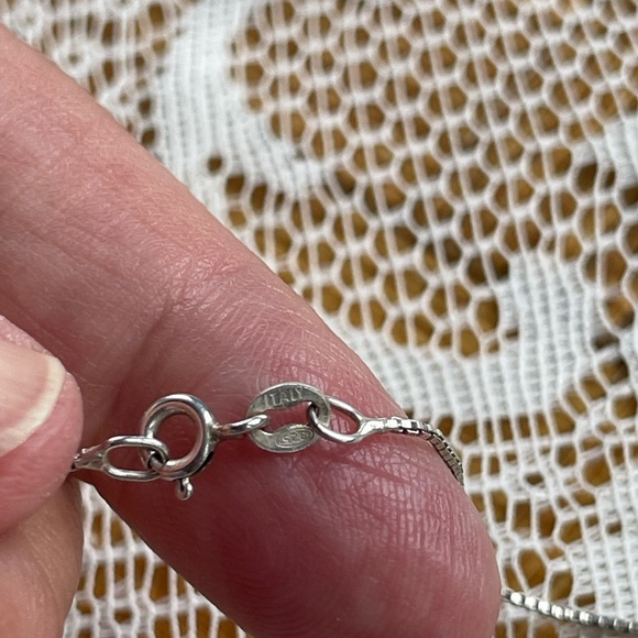 Abolone 925 dragonfly necklace, vintage - Picture 7 of 10